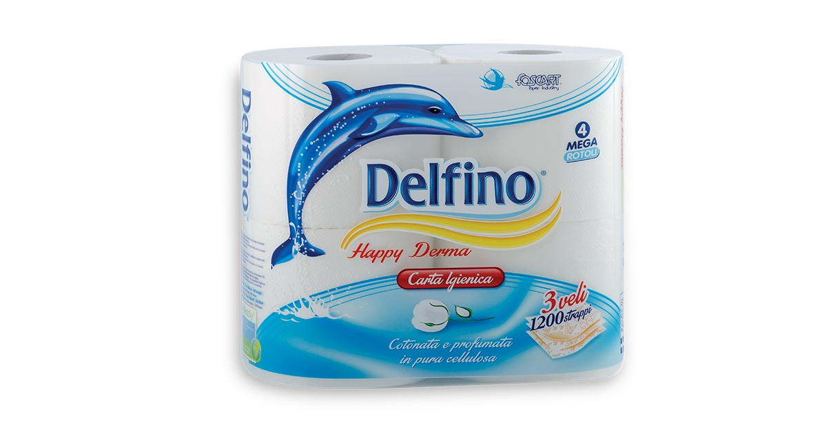 Delfino - Asciugatutto cucina 3 rotoli