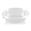 Vaschetta ovale PET trasparente con coperchio in PET serie elipack