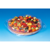 Vaschette rotonde con coperchio in PET trasparente con vendita a cartone completo
