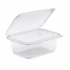 Vaschetta in PET quadrata con coperchio serie "Optipack"