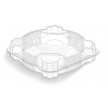 Vaschette rotonde con coperchio in PET trasparente con vendita a cartone completo