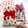 Sacchetto regalo perlato con cuori