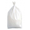 Sacchetto in plastica politene bianco LDPE, formato 80+40x100cm, cartone da 10kg.