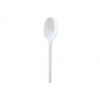 Cucchiaio  bianco C PLA biodegradabile e compostabile 16.5cm, confezione da 50 pezzi