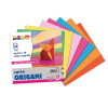 Blocco fogli carta per origami colori assortiti, confezione da 20 fogli