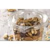 Contenitore barattolo trasparente in R-PET, base rotonda con coperchio "Safe-t-fresh"