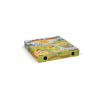 Scatola pizza fantasia generica formato 24x24, altezza 3.5cm, cartone da 100 pezzi