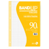 Ricambio rinforzato Bandup, formato A4 con foratura universale, 40 fogli
