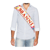 Fascia premio metallizzata con scritta 50 anni, lunghezza 168 cm