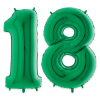 Palloncino sagomato numero 18, altezza 102 cm