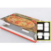 Scatola pizza fantasia generica formato 35x100, altezza 5cm, cartone da 50 pezzi