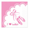 Tovagliolo carta fantasia ballerina I love ballet, confezione da 20 pezzi