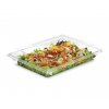 Vaschetta con coperchio rettangolare PET trasparente 14x19 h.5 cm 550cc, confezione da 75 pezzi