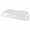 Vassoio snackipack da portata nero in plastica PET 22x30 cm confezione da 20 pezzi