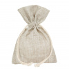 Sacchetto in cotone naturale con tirante, 10x14cm, confezione da 10 pezzi