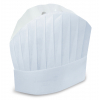 Cappello grande chef prestige h. 25 cm in viscosa bianco confezione da 20 pezzi
