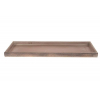Vassoio in MDF rettangolare formato 20x60 cm, altezza 3 cm