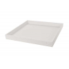 Vassoio in legno bianco formato 40x40 cm, altezza 4 cm