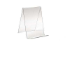 Supporto espositivo Cavallotto trasparente acrilico con base, formato 14x19 cm.
