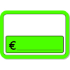 Segnapezzi in PVC, forma rettangolare, misura 90x65 mm, in confezione da 10 pezzi