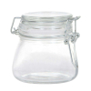 Vasetto in vetro da 160 ml, con base tonda e chiusura ermetica