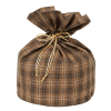 Sacco in tessuto scozzese porta panettone Taylor, diametro 23 cm, altezza 35 cm, confezione da 6 pezzi