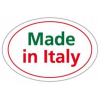 Etichetta adesiva ovale "made in italy", confezione da 360 pezzi