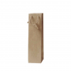 Mini shopper 1 bottiglietta kraft cordone cotton con tag