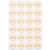 Etichetta adesiva rotonda crema con scritta Prodotto artigianale, diametro cm 3, confezione da 240 pezzi