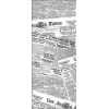 Carta antigrasso bianca con stampa generica giornale