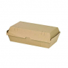 Contenitore hamburger cartoncino kraft avana biocompostabile