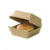 Contenitore hamburger cartoncino kraft avana biocompostabile