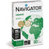 Risma di carta bianca Navigator da 80 gr/mq, in formato A4, in confezione da 500 pezzi