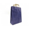 Shopper sealing millerighe blu con maniglia piatta