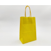 Shopper giallo in carta kraft con maniglia ritorta