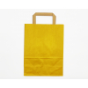 Shopper sealing millerighe giallo con maniglia piatta