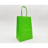 Shopper verde mela in carta kraft con maniglia ritorta