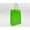 Shopper verde mela in carta kraft con maniglia ritorta