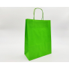 Shopper verde mela in carta kraft con maniglia ritorta