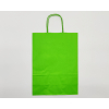 Shopper verde mela in carta kraft con maniglia ritorta