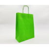 Shopper verde mela in carta kraft con maniglia ritorta