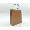 Shopper perlato rame con maniglia ritorta ricoperta in cotone