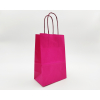 Shopper fucsia in carta  kraft con maniglia ritorta