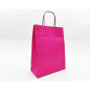 Shopper fucsia in carta  kraft con maniglia ritorta