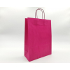 Shopper fucsia in carta  kraft con maniglia ritorta