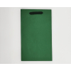 Shopper verde bosco rinforzate, fondo largo quadrato, maniglia fettuccia in cotone, confezione da 12 pezzi