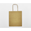 Shopper kraft avana con fondo largo quadrato e maniglia ritorta