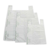 Shopper biodegradabile in mater-bi, formato 27+14x50cm, gr.9, cartone da 500 pezzi