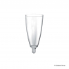 Bicchiere flute plastica in PS trasparente 120cc, confezione da 20 pezzi