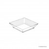 Piattino fingerfood quadrato  trasparente 65x65mm 45cc, confezione da 25 pezzi